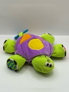 Vintage Lamaze Turtle Sensory Toy Stuffed Animal Baby Toy Soother